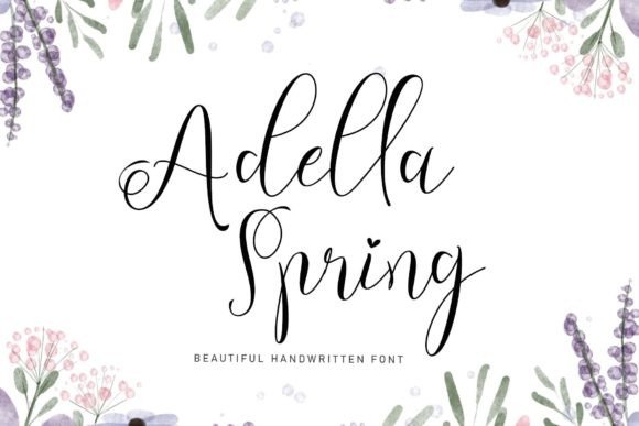 Adella Spring Typeface Review: A Handwritten Font for Elegant Branding