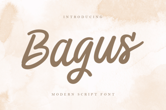 Bagus: A Modern Script Font for Web Design