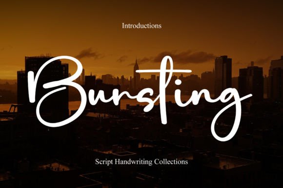 Bursting Font for Handmade Creations