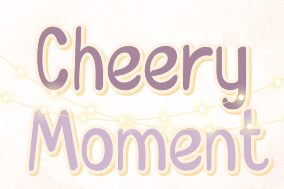 Cheery Moment: A Handwritten Font for Brand Charm