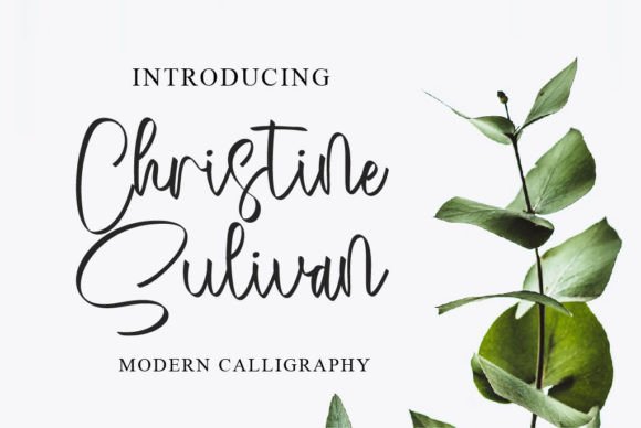Christine Sulivan: A Premium Script Font for Elegant Editorial Design