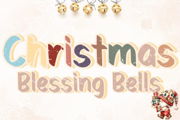 Christmas Blessing Bells Font for Web Design Projects