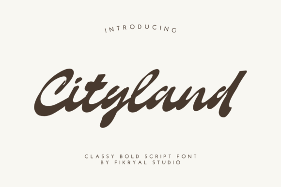 Cityland Font for Handmade Creations