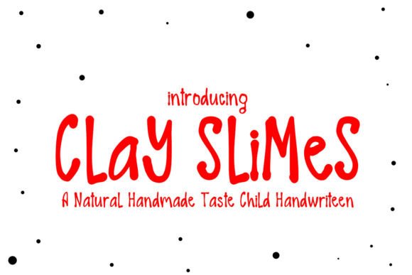 Clay Slimes: A Script Font for Creative Projects