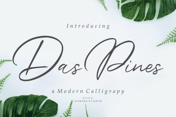 Das Pines Script Font for Handmade Creations