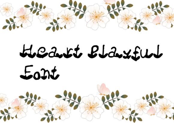 Heart Playful Font for Handmade Creations