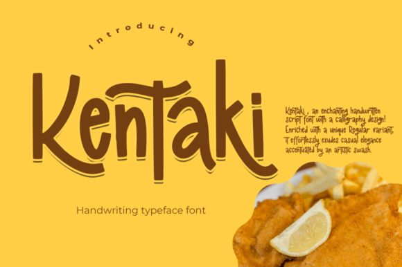 Kentaki: A Stylish Script Font for Digital Marketing