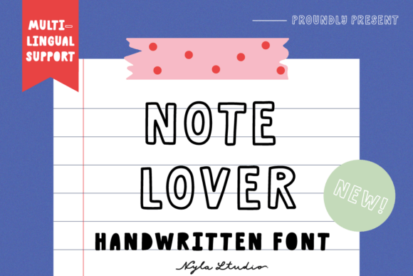 Note Lover: A Playful Handwritten Font for Digital Branding