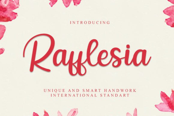 Rafflesia: A Handwritten Typeface for Thoughtful Design