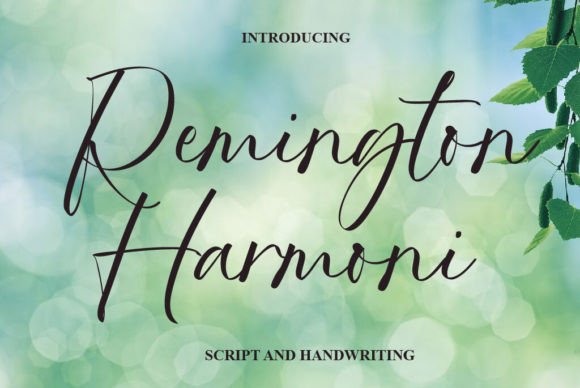 Remington Harmoni: A Script Font for Elegant Editorial Design