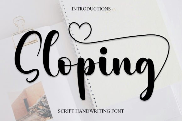 Sloping: A Stylish Font for Handmade Creations