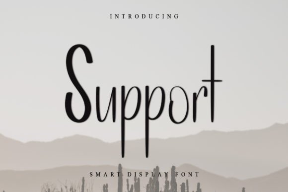 Support: A Handwritten Typeface for Elegant Craft Projects