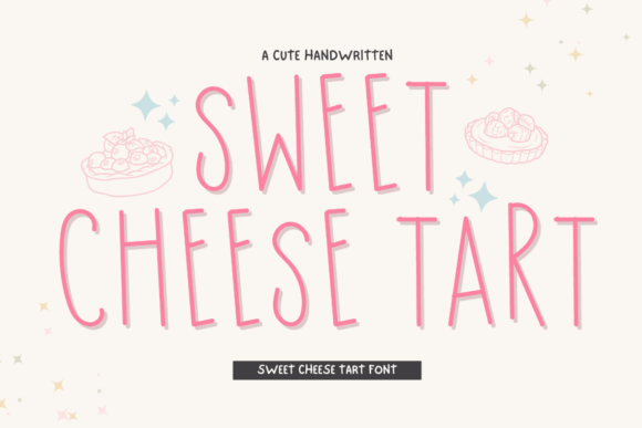 Sweet Cheese Tart Font for Handmade Creations