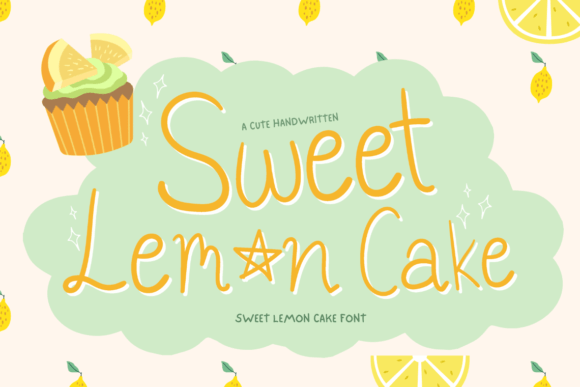 Sweet Lemon Cake Font for Campaign Design