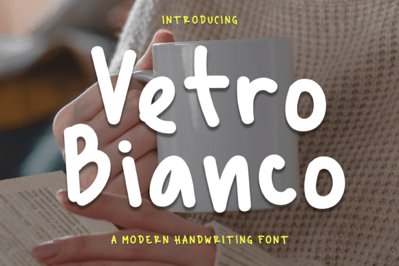 Vetro Bianco: A Modern Handwritten Font for Web Design